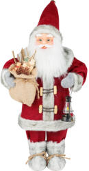 MagicHome karácsonyi dekoráció, Mikulás lámpással, piros, 46 cm (TC8091683)