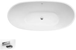 Besco Cada de baie freestanding ovala 170, acril B&W, Besco Ayla WAS-170AB (WAS-170AB)
