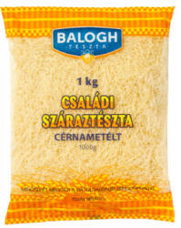 Balogh Tészta Családi Tészta Cérnametélt Tojás Nélküli 1 kg