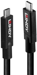 Lindy Aktív Kábel USB-C 3.2 Gen2, C - C, Video Support 8K@60Hz, M/M, 8m, fekete (43411) (43411)