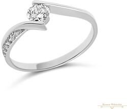 ÉkszerM Fehérarany Gyűrű (méret: 49) AU 95122