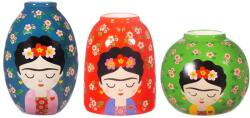 Sass & Belle Vaze 3 buc. din ceramică (înălțime 8 cm) Floral Frida - Sass & Belle