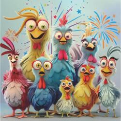 bboldin Z-1232 - Chicken Family - 1000 db-os puzzle (Z-1232)