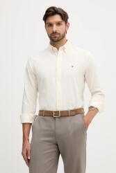 Tommy Hilfiger kordbársony ing legombolt galléros, bézs, regular, MW0MW40486 - bézs L