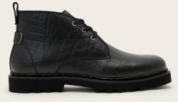AllSaints bőr félcipő SKIFF MID BOOT fekete, M028FD - fekete Férfi 46