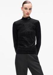 KARL LAGERFELD hosszú ujjú félgarbó nyakú, fekete, A4W17047 - fekete M