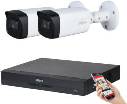 DAHUA 2 kamerás 8MP 4K kamera rendszer szett 40 méter éjjellátással (HAC-40M-8MP-2)