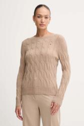 Tommy Hilfiger gyapjú pulóver könnyű, bézs, WW0WW43586 - barna S