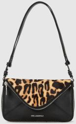 Karl Lagerfeld bőr táska - barna Univerzális méret - answear - 80 990 Ft