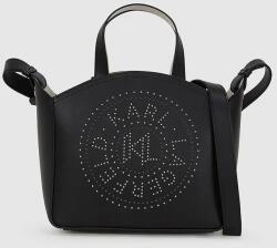 Karl Lagerfeld bőr táska - fekete Univerzális méret - answear - 79 990 Ft