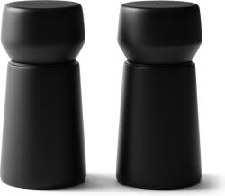 Crushgrind Râșnițe de sare și piper Amsterdam, 11 cm, din lemn de fag negru, 2 buc (070355-0099-2PC)