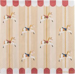 Bloomingville Șervețele de hârtie Merry Go Round, 33 cm, 20 buc (82062899)
