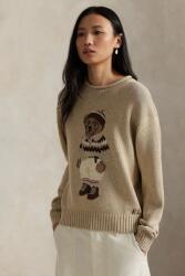 Ralph Lauren pulóver gyapjúkeverékből bézs, 211978315 - bézs S