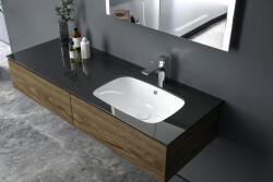 SAPHO Nuvo beépíthető kerámia mosdó 55x38 cm, fehér 50354 (50354)