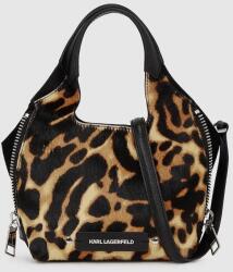 Karl Lagerfeld bőr táska - barna Univerzális méret - answear - 99 990 Ft