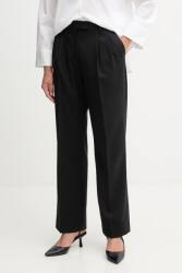 Tommy Hilfiger gyapjú nadrág - fekete 38 - answear - 45 990 Ft