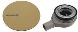 POLYSAN Mirai zuhanytálca szifon 90 mm, matt arany fedéllel 72730GB (72730GB)