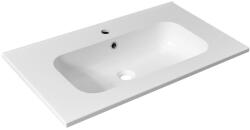 SAPHO Sidra öntöttmárvány mosdó 81x46 cm, fehér SD081 (SD081)