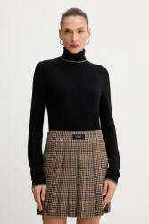LIU JO pulóver könnyű, fekete, garbónyakú, MF5229 MS49I - fekete S