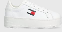 Tommy Hilfiger bőr sportcipő TJW FLATFORM ESS - fehér Női 40
