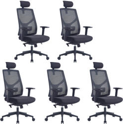 Mercury 5PACK ARES irodai szék fekete (5 db)