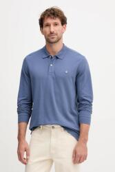 Benetton pamut hosszúujjú fehér, sima - kék M