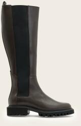 AllSaints bőr csizma MAEVE BOOT barna, lapos talpú, W098FB - barna Női 38