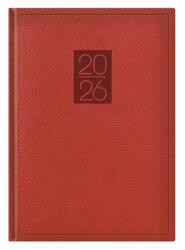 TopTimer Határidőnapló 2026 napi A/5 TOPTIMER Classic C021 sárga lapos bordó (26C021C-002)