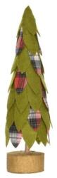  Dekorációs fenyőfa textil, 30 cm, zöld-piros (RJ5A-X11683-FB)
