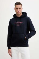 Tommy Hilfiger felső sötétkék, nyomott mintás, kapucnis, MW0MW40864 - sötétkék M