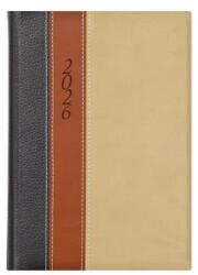 TopTimer Határidőnapló 2026 B/5 heti TOPTIMER Fashion F011 antracit-barna-bézs (26T011F-317)