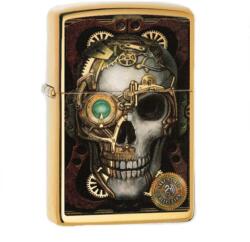 Zippo Anne Stokes benzines öngyújtó - steampunk koponya mintával (Z-152143)