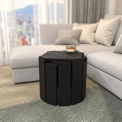 AGK Dohányzóasztal lori - black, marble (875ZNA4628)