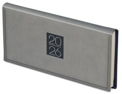 TopTimer Zsebnaptár 2026 heti fekvő TOPTIMER Classic C030 sárga lapos szürke (C030C-005)