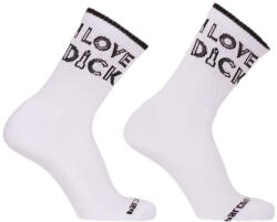 Barcode Berlin I Love Dick - prémium fehér zoknik