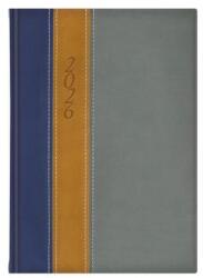 TopTimer Határidőnapló 2026 B/5 heti TOPTIMER Fashion F011 kék-okker-szürke (26T011F-495)