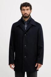 HUGO BOSS gyapjúkabát sötétkék, 50551087 - sötétkék 52