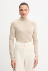 HUGO BOSS gyapjú pulóver könnyű, bézs, garbónyakú, 50548298 - bézs XL