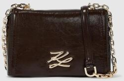 Karl Lagerfeld bőr táska - burgundia Univerzális méret - answear - 73 990 Ft