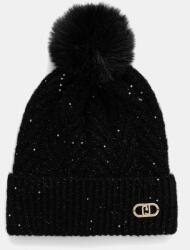 Liu Jo sapka gyapjú keverékből fekete, 2F5009. M0300 - fekete Univerzális méret