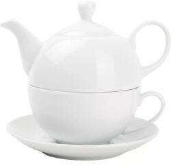 Fine 2 Dine Appetite Set ceai Tea-for-One, alb, porțelan, capacitate: 0, 45 litri, înălțime: 140 mm