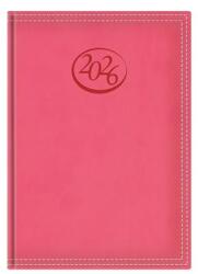 TopTimer Határidőnapló 2026 napi A5 TOPTIMER Ace A021 korallpiros (26C021A-00K)