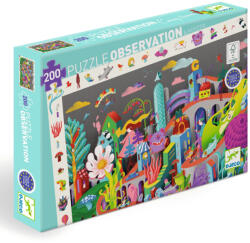 DJECO Megfigyeltető puzzle - Őrült város, 200 db-os - Crazy Town (DJ07462) - babaagynemubolt