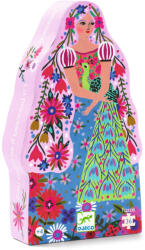 DJECO Formadobozos puzzle - Hercegnő és a páva, 36 db-os - The princess and her peacock (DJ07300)