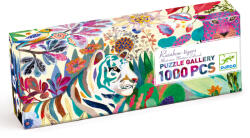 DJECO Művész puzzle - Szivárványos tigrisek, 1000 db-os - Rainbow Tigers (DJ07647) - babaagynemubolt