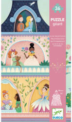 DJECO Óriás puzzle - A hercegnők kastélytornya, 36 db-os - The princess tower (DJ07130) - babaagynemubolt
