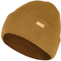 Bontis Dupla férfi kötött sapka visszahajtott szegéllyel - Földimogyoró | unisex (M539-8)