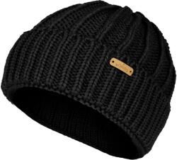 Bontis Kötött sapka bordázott mintával - Fekete | unisex (L492-1)