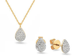 Heratis Forever Arany briliáns szett 0, 150 ct Csepp IZBR907S