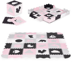 ECOTOYS Habpárna kerítéssel puzzle száraz medence 36 elem ECOTOYS